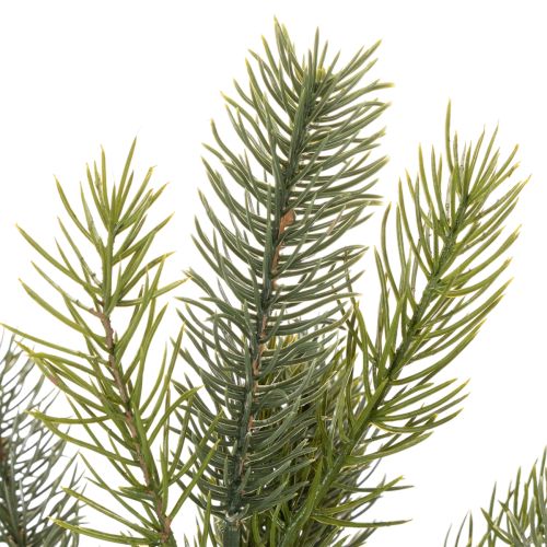 Künstlicher Tannenzweig mit Zapfen aus Kunststoff, 41 cm, grün | Floristik24.ch