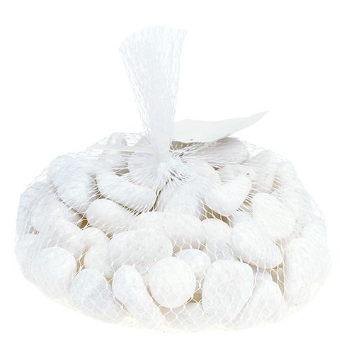 Artikel Kieselsteine im Netz Weiß 2,5cm - 4cm 1kg