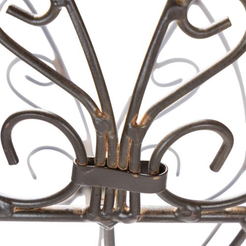 Artikel Metallkorb Garten Vintage Stil Dekorationsartikel für stilvolle Outdoor Nutzung 95cm