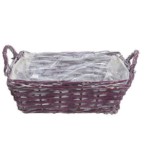 Korb eckig 29cm x 23cm H10cm Dunkellila-84390 einkaufen in der Schweiz
