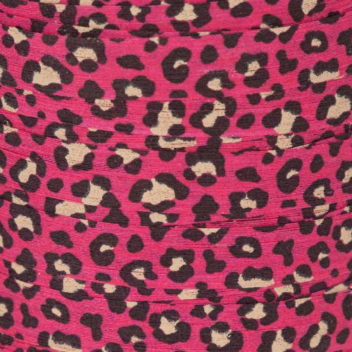 Dekoband Kräuselband Leoprint