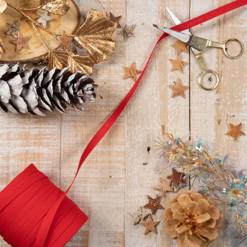 Kräuselband Rot Rolle für Geschenkverpackungen und Dekorationen | Floristik24.ch
