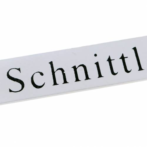 Floristik24 Pflanzstecker Kräuterstecker Weiß 2cm H17,5cm 8 St