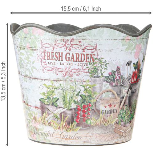 Artikel Kräutertopf Blumentopf Plastik Fresh Garden H13,5cm 2St