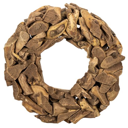 Dekokranz aus Holz, rund, Durchmesser 35 cm, naturbraun online kaufen | Floristik24.ch