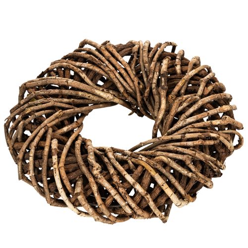Kranz aus Naturzweigen Rattan rund 35 cm Braun für Dekoration | Floristik24.ch