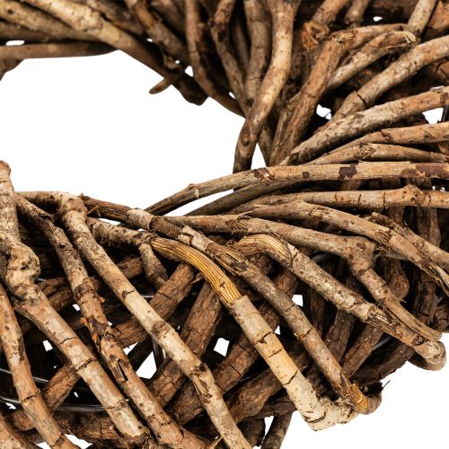 Kranz aus Naturzweigen Rattan rund 35 cm Braun für Dekoration | Floristik24.ch