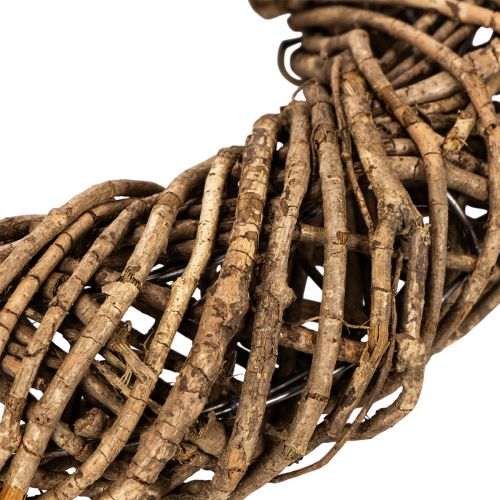Dekokranz aus Naturzweigen Rattan rund braun 45 cm für den Innenbereich | Floristik24.ch