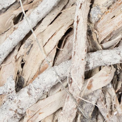 Türkranz aus Holz in Geweiss 40 cm | Floristik24.ch