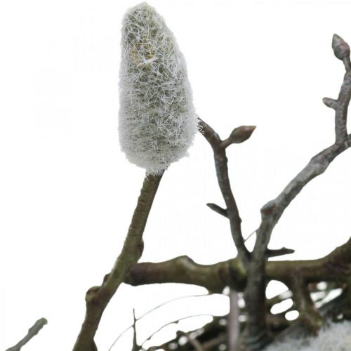 Floristik24 Deko Kranz künstlich Weidenkätzchen Tischdeko Ostern Ø26cm