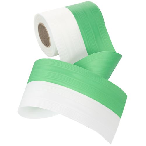 Artikel Kranzbänder Moiré 125mm x 25m in Grün-Weiß, Schleifenband Taftbindung, Nationalband Dekoband