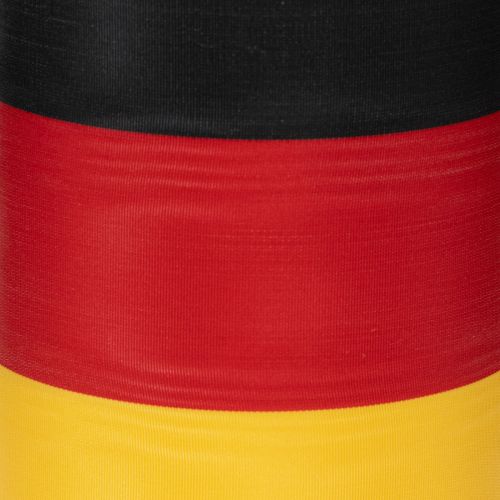 Artikel Kranzbänder Moiré 150mm schwarz-rot-gold mit französischem Moiré-Effekt, 25m Rolle für Dekoration und Trauerfeiern