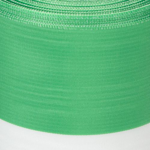 Kranzband Taftbindung 100mm x 25m grün-weiss Moiré für Gestecke und Dekoration | Floristik24.ch