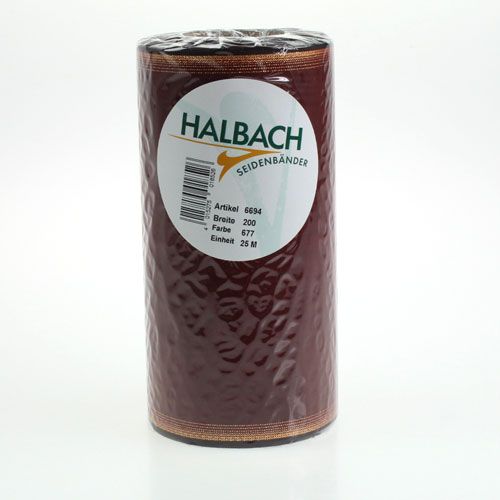 Floristik24 Kranzband in Bordeaux Trauerband Moiré Effekt 200m