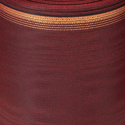 Kranzband aus Taft mit Moiré-Effekt, Bordeaux mit Goldkante, 175mm x 25m | Floristik24.ch