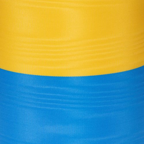 Kranzband Moiré Blau-Gelb 100 mm aus Acetat für Dekoration und Kränze | Floristik24.ch