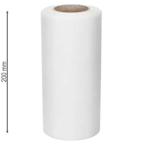 Trauerband aus 100% Acetat, Weiss, 200mm Breite, 25m Rolle für Kranz- und Dekorationsgestaltung | Floristik24.ch
