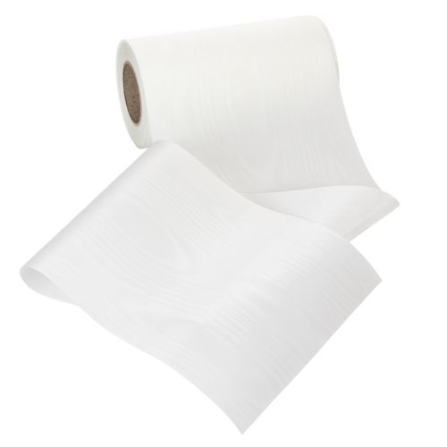 Artikel Kranzband Weiß Trauerfloristik 175mm Breit 25m Lang Hochwertiges Acetat Schleifenband