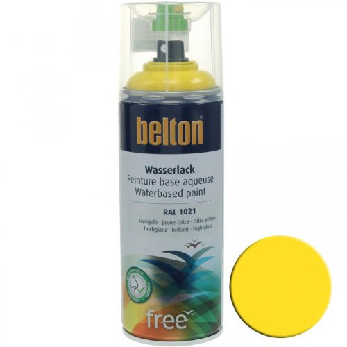Artikel Belton free Wasserlack Gelb Hochglanz Spray Rapsgelb 400ml