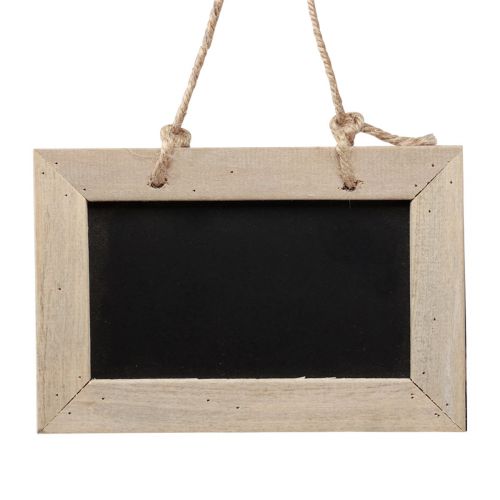 Floristik24 Kreidetafeln zum Aufhängen Holztafel Natur 20×15cm 5St