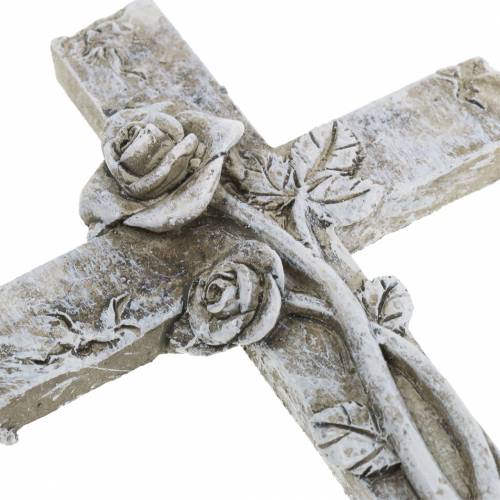 Floristik24 Grabschmuck Kreuz 7,5cm x 11cm 4 St