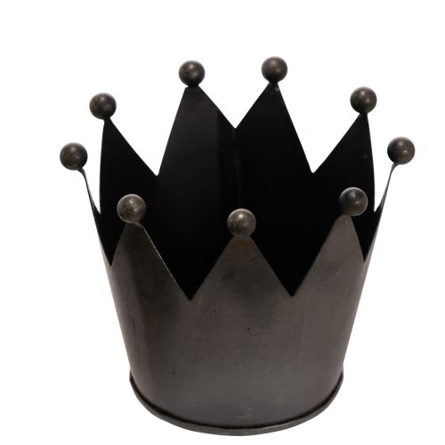 Kleine Metallkrone Schwarz 10 cm für Tischdekoration online kaufen | Floristik24.ch