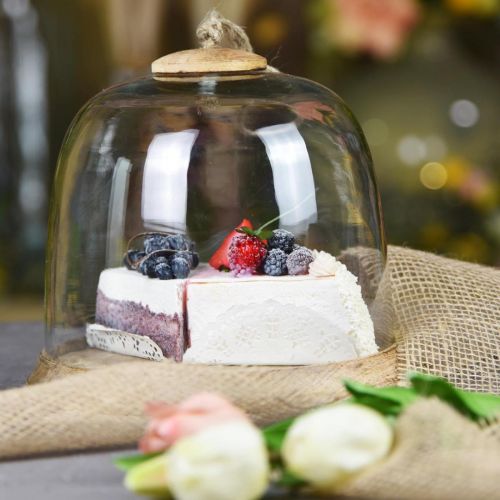 Floristik24 Tortenstück Heidelbeer künstlich 10cm