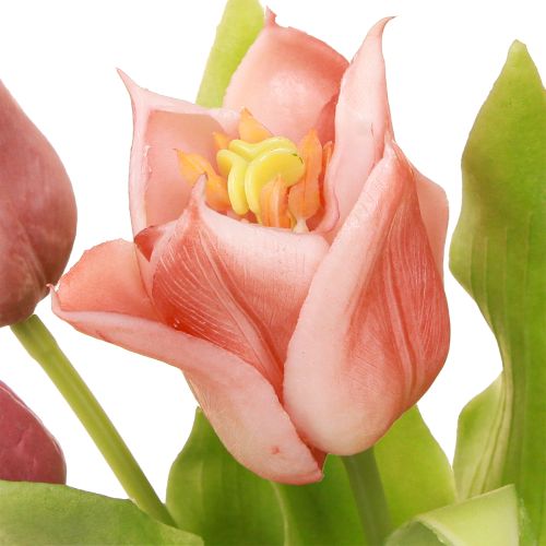 Artikel Künstliche Blumen Kronentulpen Lila Rosa 7 St im Bund 34cm