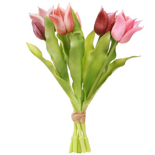 Artikel Künstliche Blumen Kronentulpen Lila Rosa 7 St im Bund 34cm