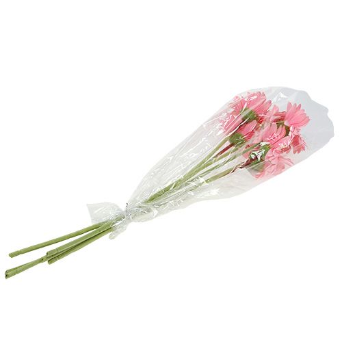 Floristik24 Künstliche Gerbera Rosa Ø10cm L53cm 6St