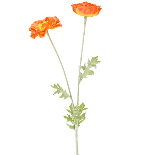 Artikel Künstliche Mohnblumen Sommerblumen Orange Ø7cm L78cm 3St