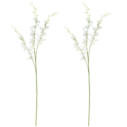 Artikel Künstliche Orchideen Zweig creme weiße Blüten L90cm 2St