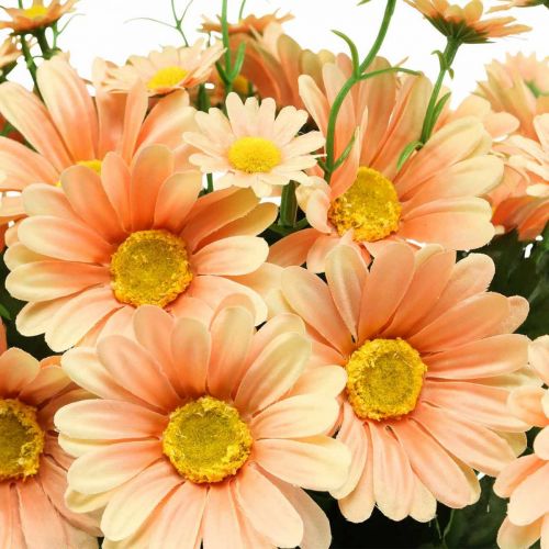 Floristik24 Künstliche Margeriten Kunstblumenstrauß Orange Peach 44cm