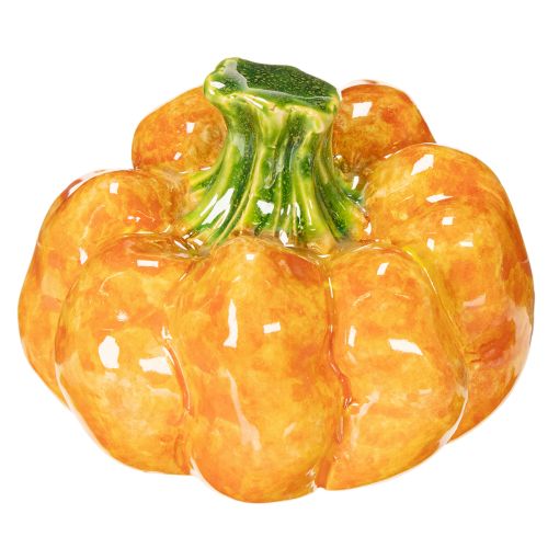 Kürbis Figuren aus Keramik 10 cm 2er-Set für herbstliche Dekoration | Floristik24.ch