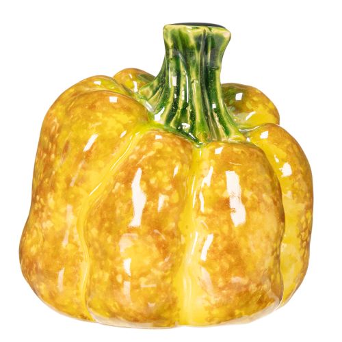 Kürbis Figuren aus Keramik 10 cm 2er-Set für herbstliche Dekoration | Floristik24.ch