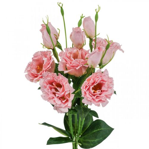 Artikel Kunstblumen Lisianthus Rosa künstlich Seidenblumen 50cm 5St