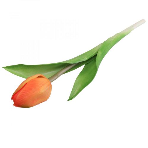 Artikel Kunstblume Tulpe Orange Real Touch Frühlingsblume H21cm