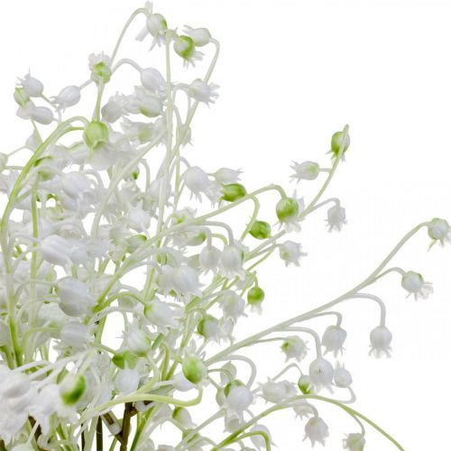 Artikel Kunstblumen, künstliche Maiglöckchen Deko Weiß 38cm 5St