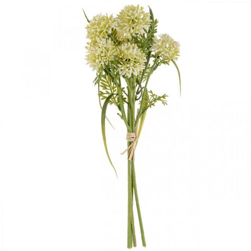 Artikel Kunstblumen Weiß Allium Deko Zierlauch 34cm 3St im Bund