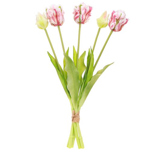 Artikel Kunstblumenstrauß 5 Papageientulpen Künstliche Tulpen 40cm