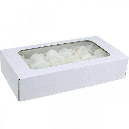 Kunstrosen Creme Wachsrosen Deko Rosen Wachs Ø6cm 18 St | Floristik24.ch