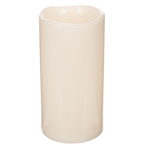 LED Kerze gross 25 cm Kunststoff Warmweiss mit Timer Aussenbereich