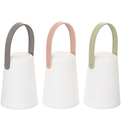 Tragbare LED-Lampe mit Henkel aus Kunststoff, 22 cm hoch, warmweisses Licht, Batteriebetrieb, 3er-Set online kaufen | Floristik24.ch