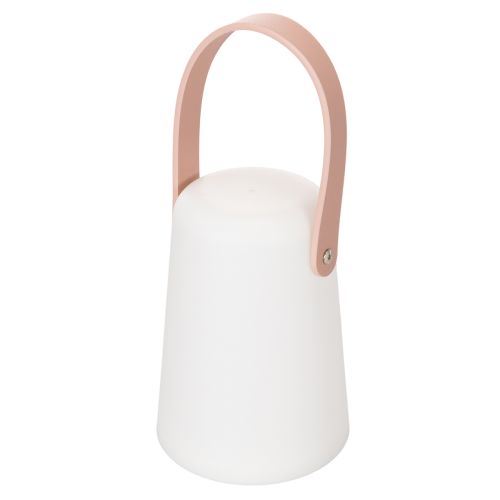 Tragbare LED-Lampe mit Henkel aus Kunststoff, 22 cm hoch, warmweisses Licht, Batteriebetrieb, 3er-Set | Floristik24.ch