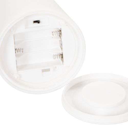 Tragbare LED-Lampe mit Henkel aus Kunststoff, 22 cm hoch, warmweisses Licht, Batteriebetrieb, 3er-Set | Floristik24.ch