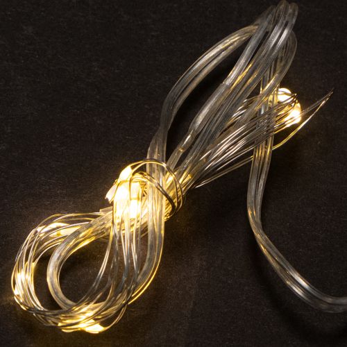 Lichterkette Batteriebetrieben Innenbereich Warmweiss 10 LEDs 1 Meter online kaufen | Floristik24.ch