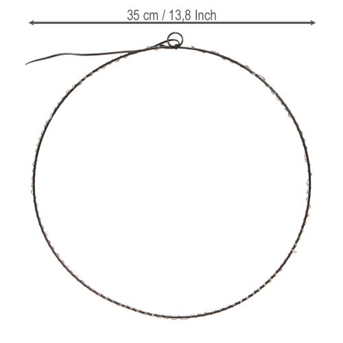 Artikel LED Ring zum Hängen Metall 110L Warmweiß Indoor Ø35cm