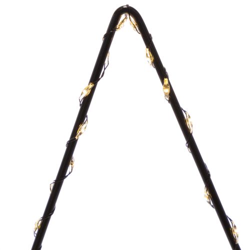 LED Stern aus Metall mit Batteriebetrieb und Standfuss 46cm schwarz | Floristik24.ch