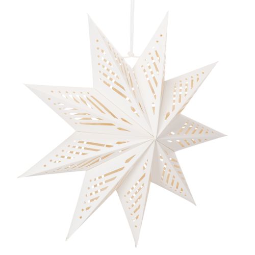 Weihnachtsstern LED aus Papier 38 cm Warmweiss für Innen