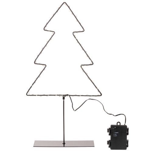 LED-Weihnachtsbaum aus Metall 47 cm batteriebeleuchtet für Innen | Floristik24.ch